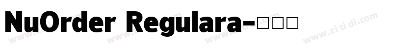 NuOrder Regulara字体转换